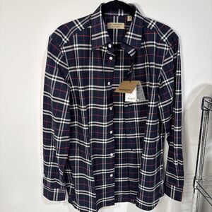 BURBERRY Men George Check Shirt Size S RETAIL $390 NWT